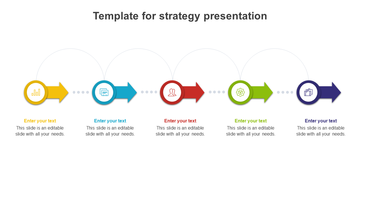 Multicolor Template For Strategy Presentation 